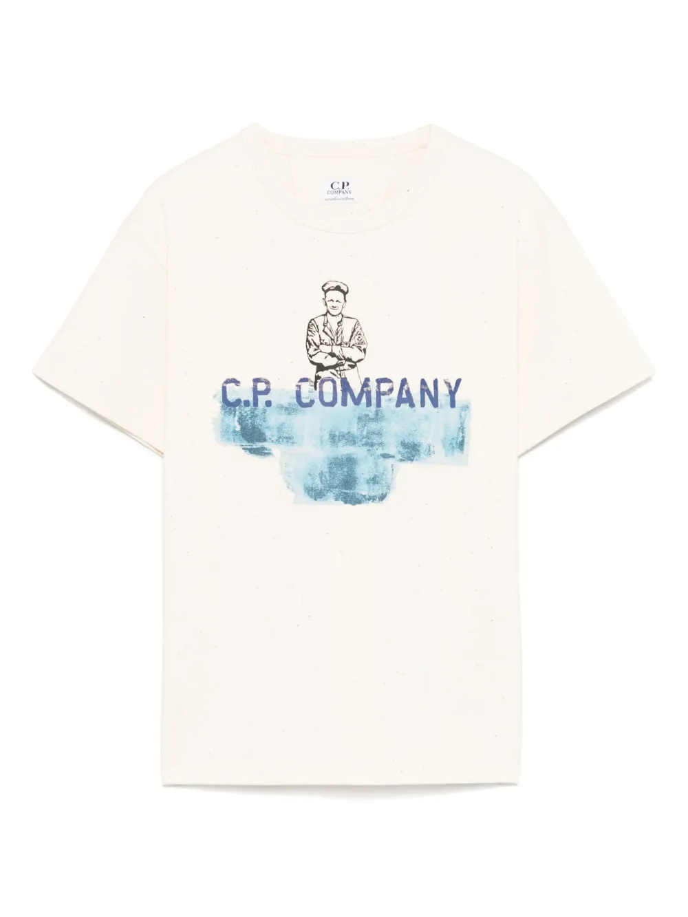 C.P. Company Kids T-shirt met logoprint Beige