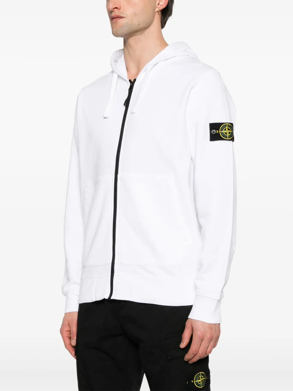 Stone Island Hoodie met Compass-logopatch Wit
