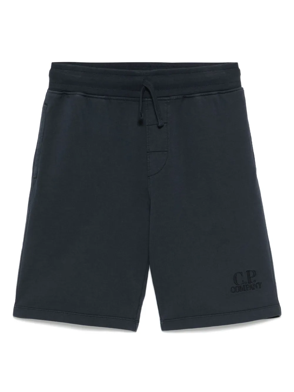 C.P. Company Kids Shorts met geborduurd logo Blauw