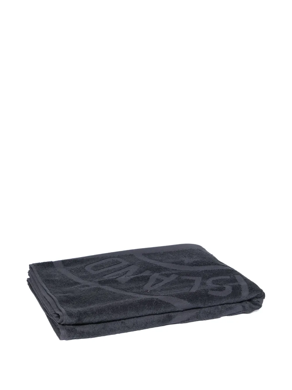 Stone Island Compass-motif Towel In Blue