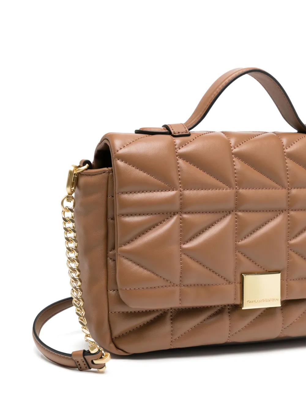 Karl Lagerfeld K kuilt crossbodytas Bruin