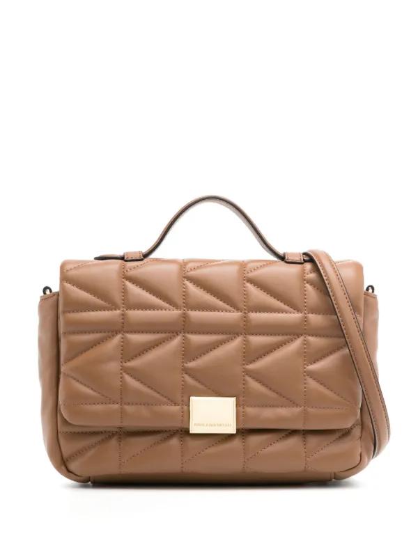 Karl Lagerfeld K/kuilt Crossbody Bag | Brown | FARFETCH