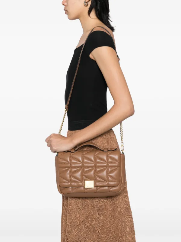 Karl Lagerfeld K/kuilt Crossbody Bag | Brown | FARFETCH