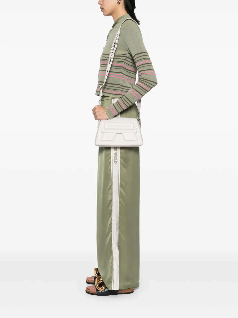 Karl Lagerfeld Ikon K crossbodytas Wit