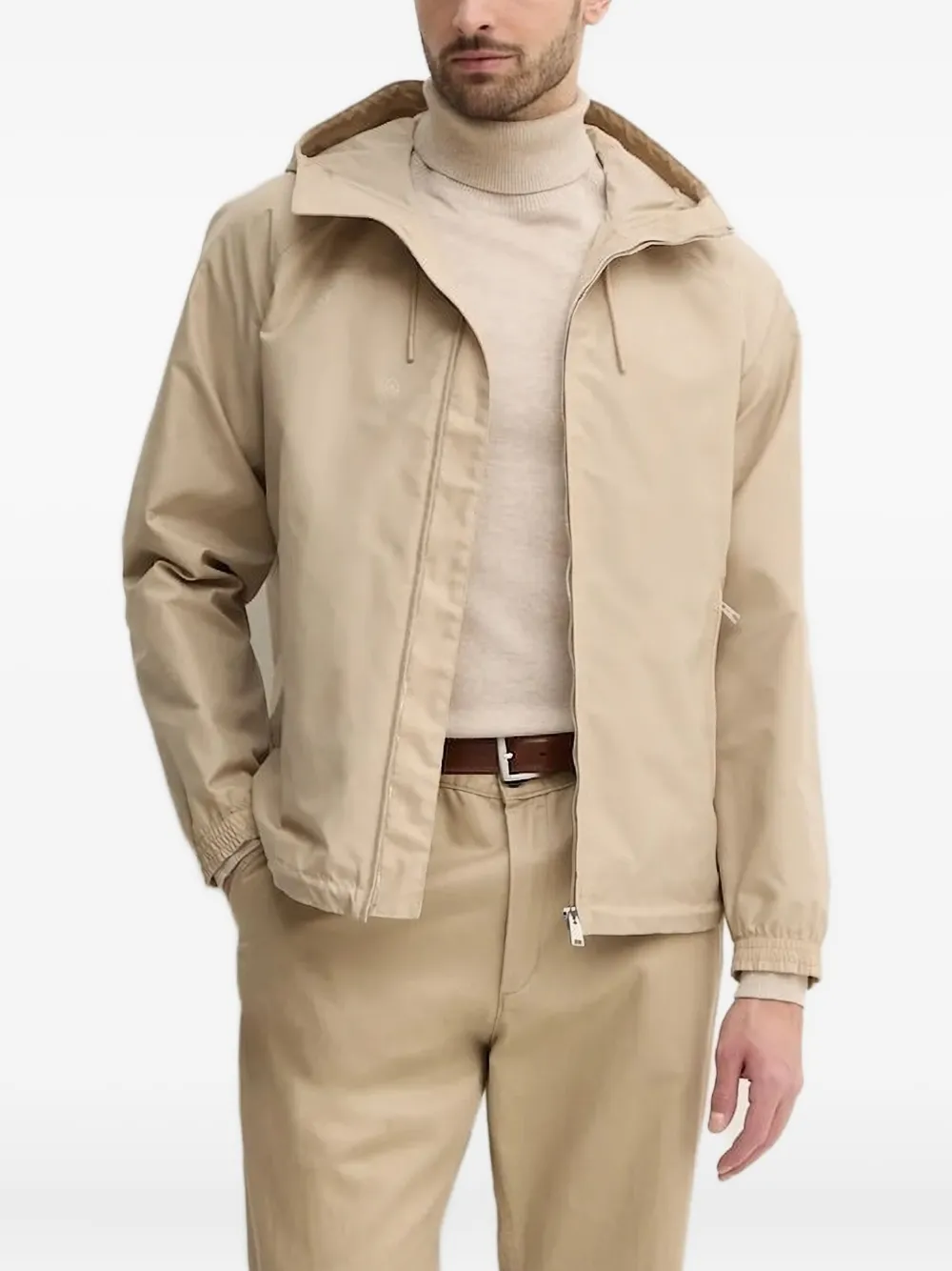 BOSS Jack met capuchon Beige