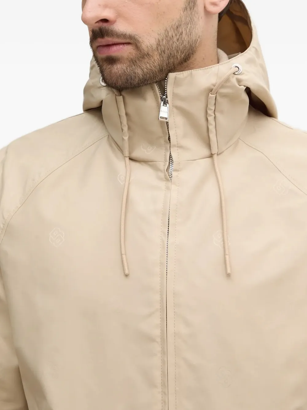 BOSS Jack met capuchon Beige
