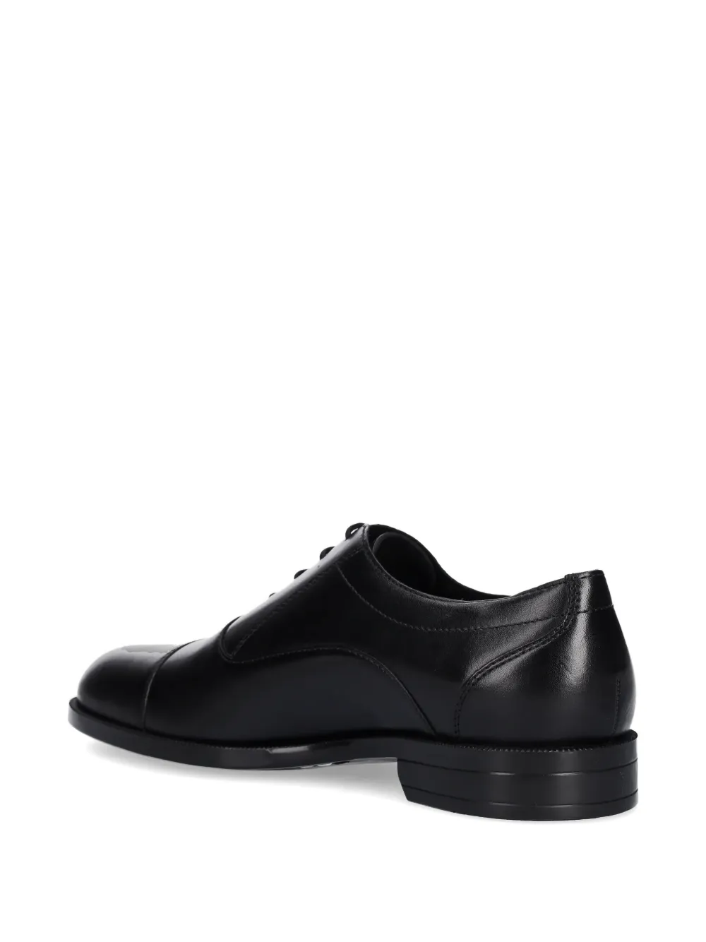 BOSS leather derby shoes Black