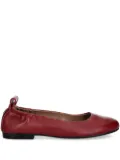 BOSS leather ballerina shoes - Red