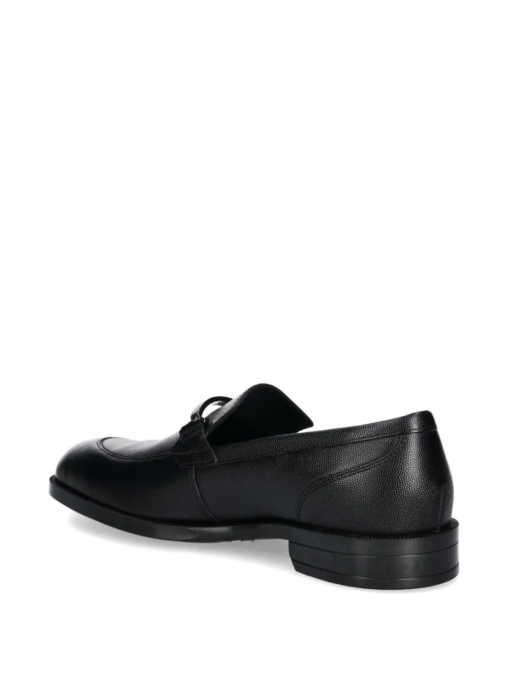 Hugo Boss Leather Loafers In Black