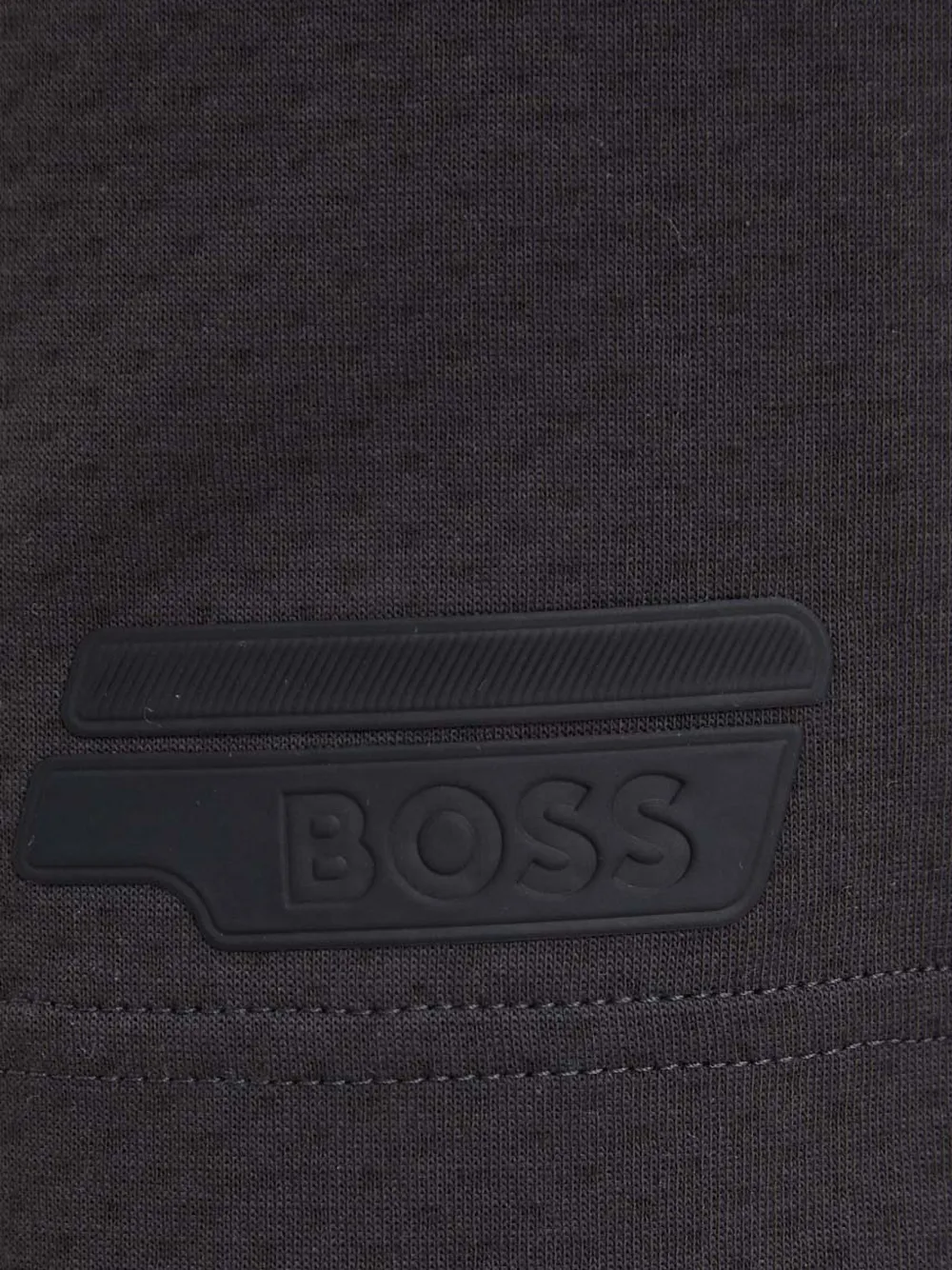 BOSS Shorts met logo en vlakken Grijs