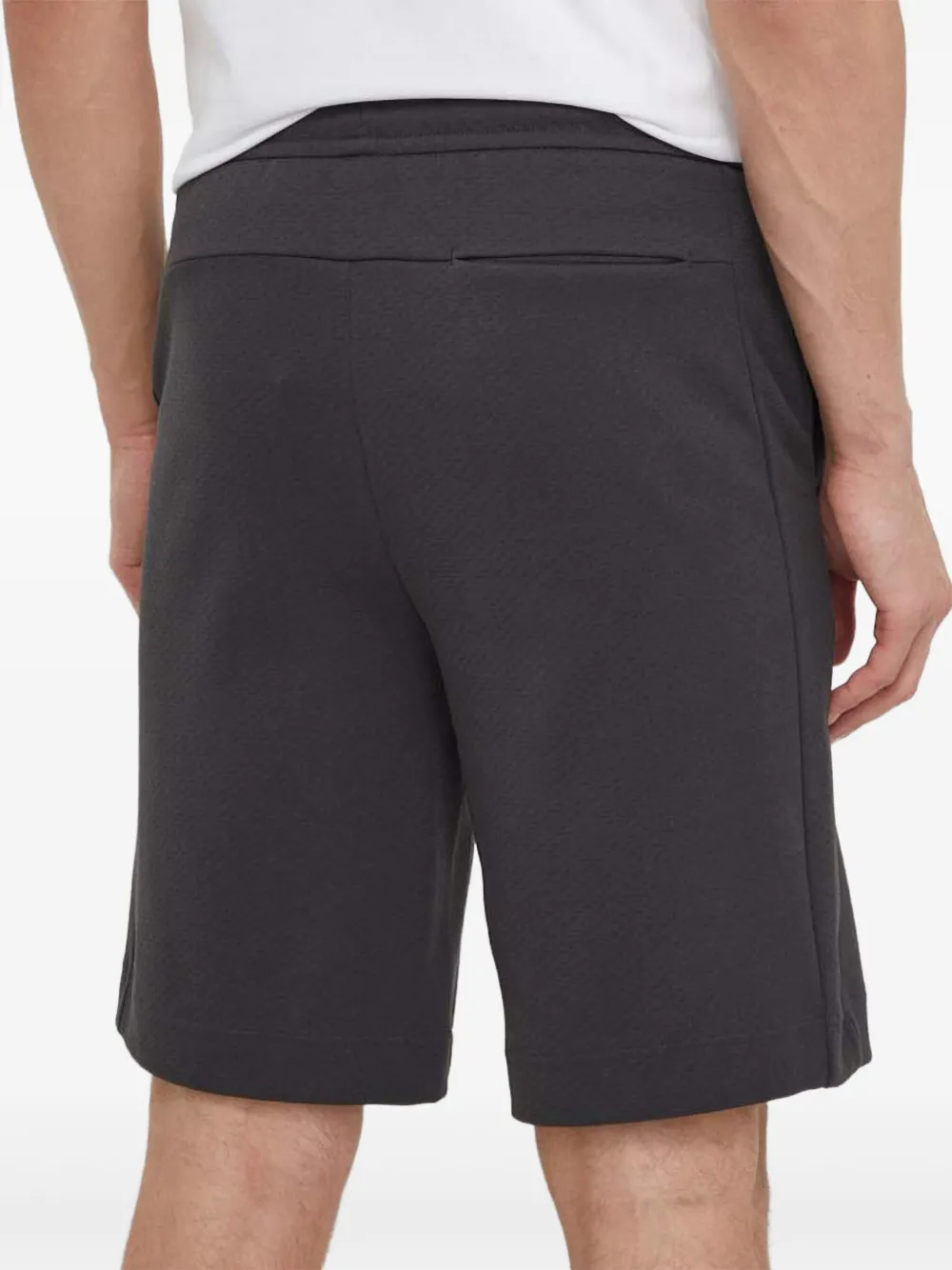 BOSS Shorts met logo en vlakken Grijs