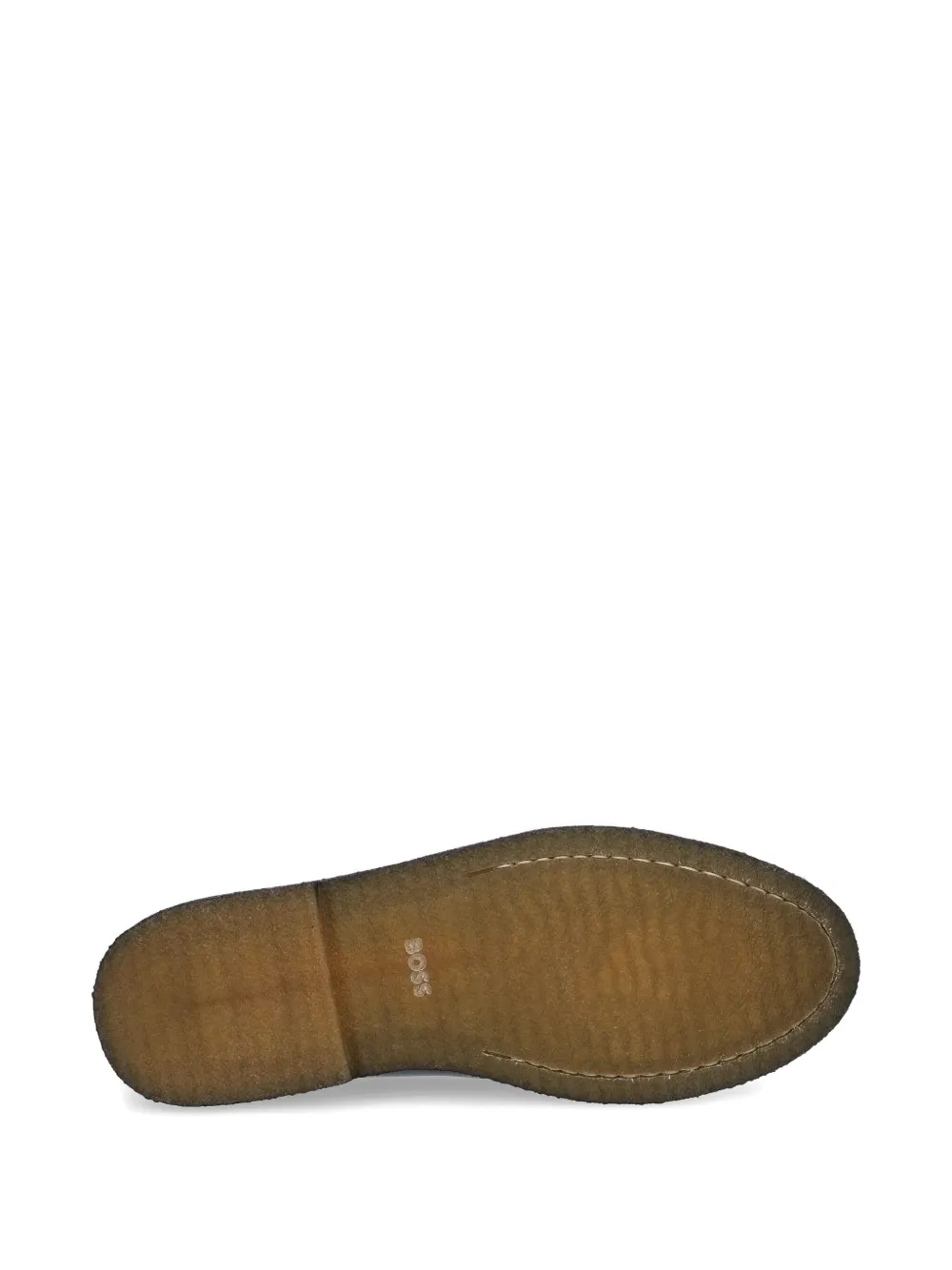 BOSS leather loafers Black