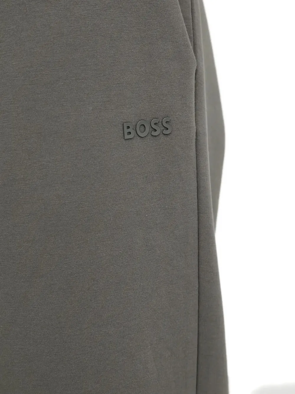 Hugo Boss Logo-appliqué Track Pants In Green