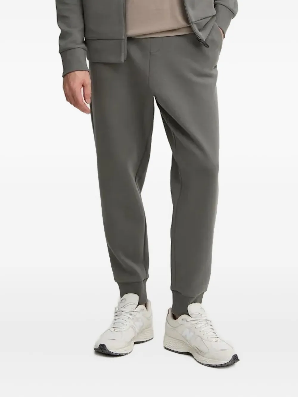 BOSS logo-appliqué track pants | Grey | Image 1