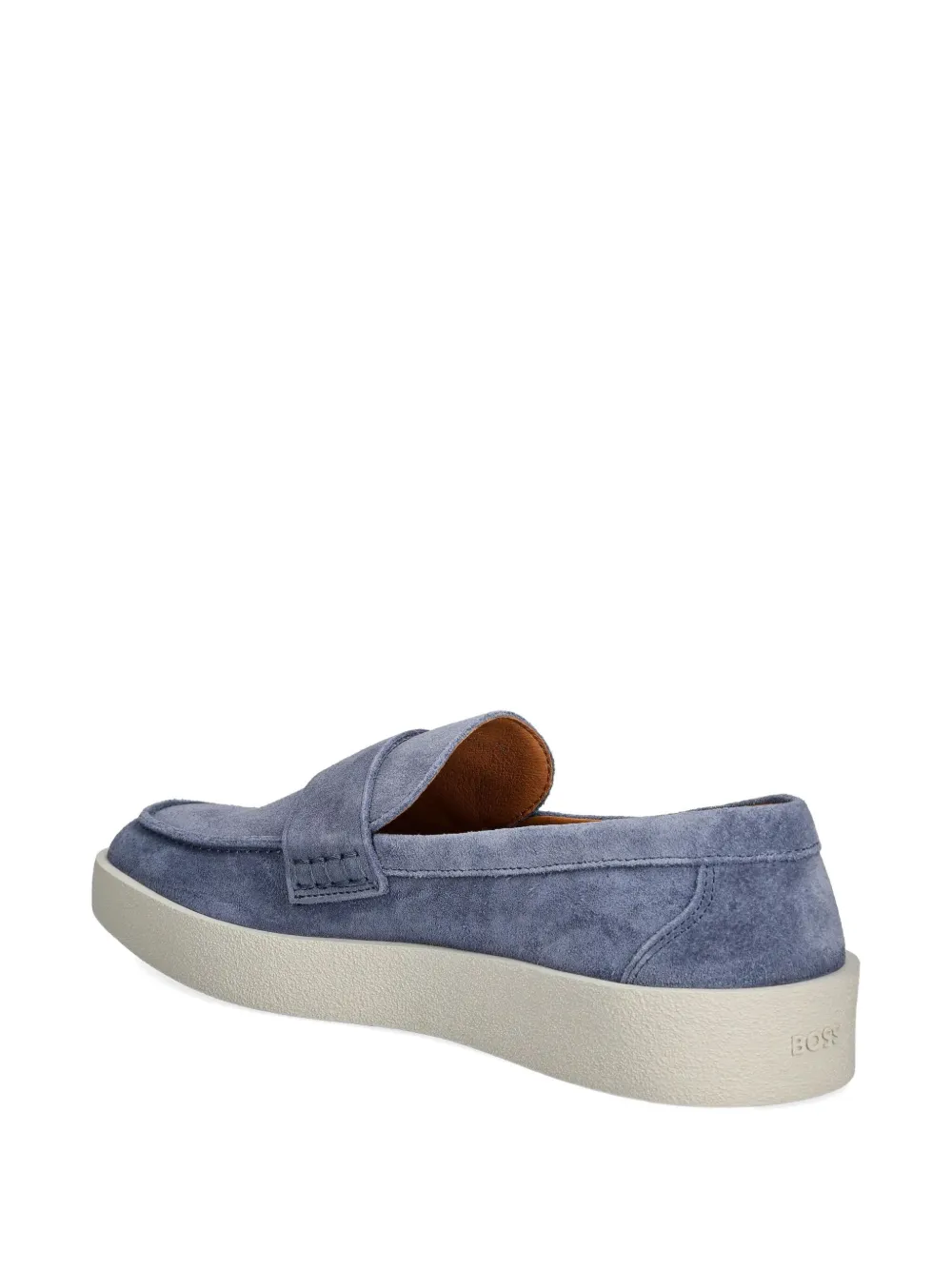 BOSS leather loafers Blue