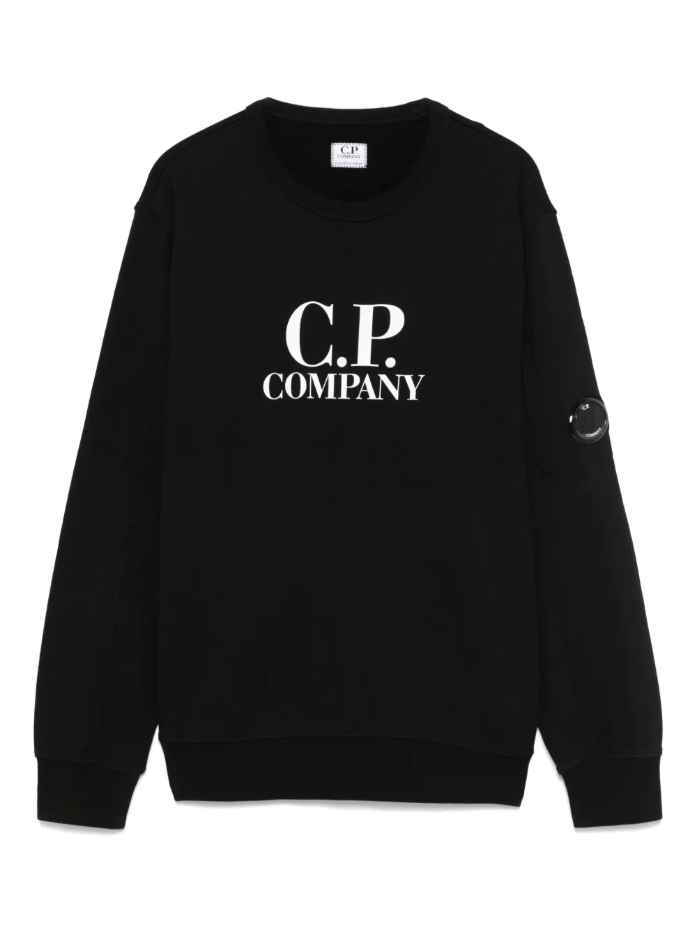 C.P. Company Kids Sweater met logoprint Zwart