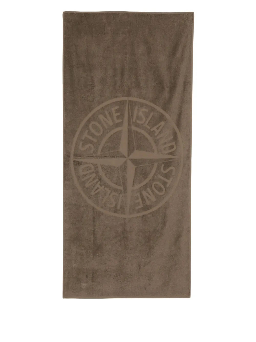 Stone Island Junior Handdoek met Compass-logopatroon - Bruin