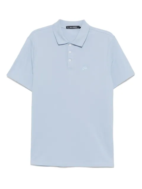 Karl Lagerfeld playera tipo polo Kameo Logo Pique