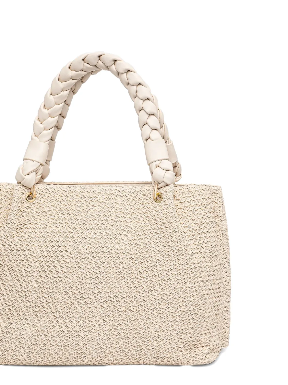 TWINSET Heuptas met logoplakkaat Beige