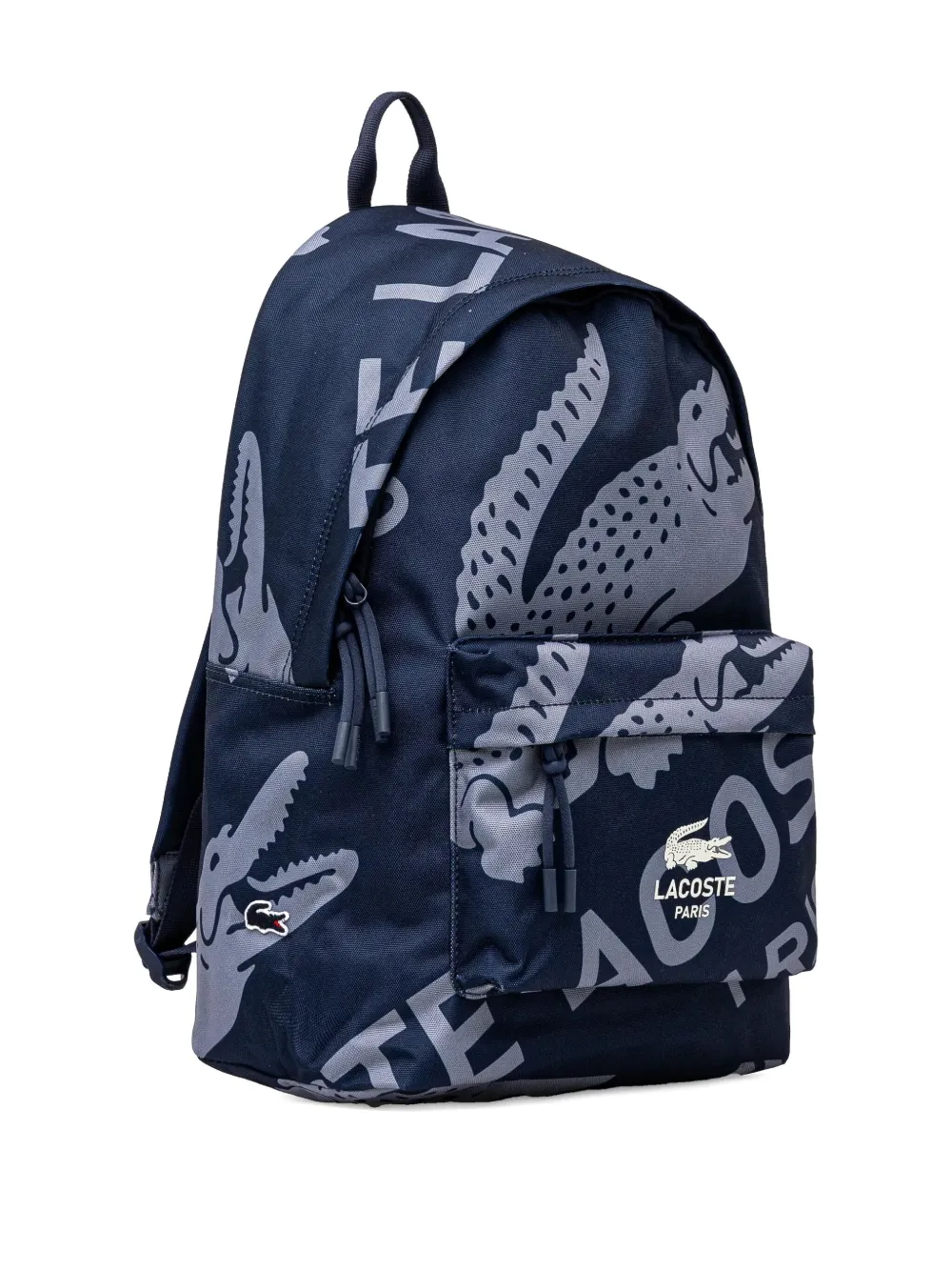 Lacoste logo-print backpack - Blauw