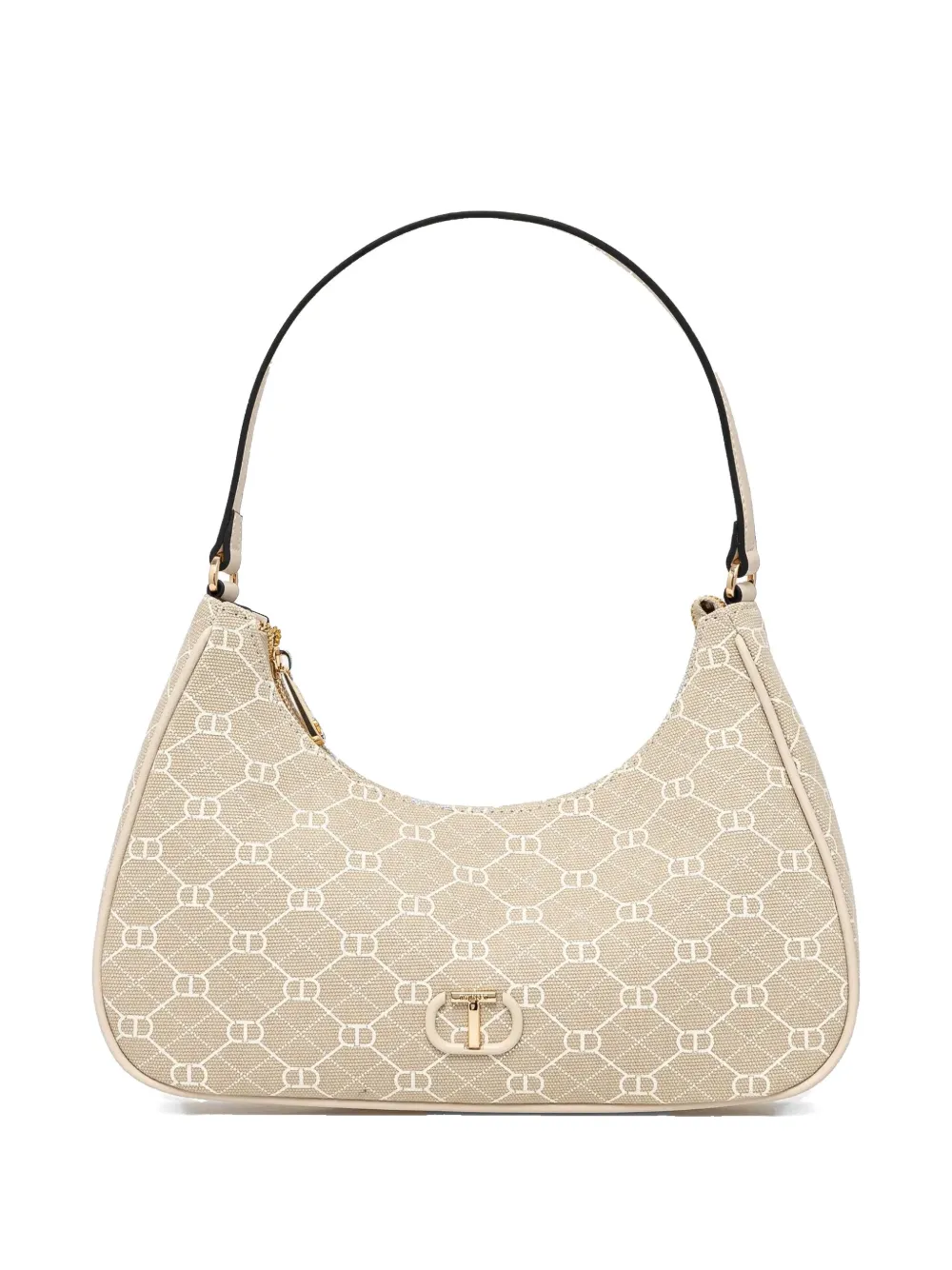 TWINSET Schoudertas met monogramprint Beige