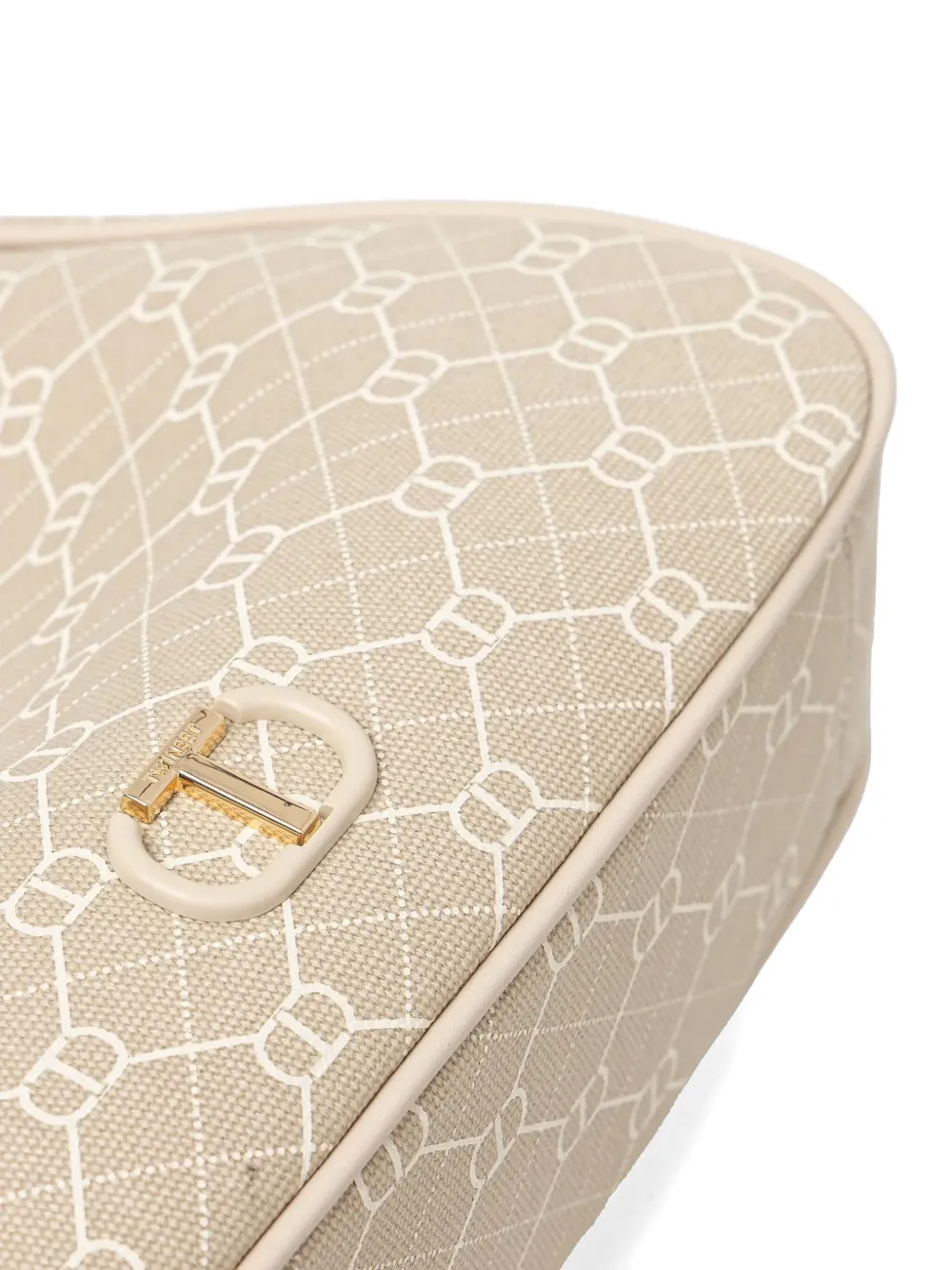 TWINSET Schoudertas met monogramprint Beige