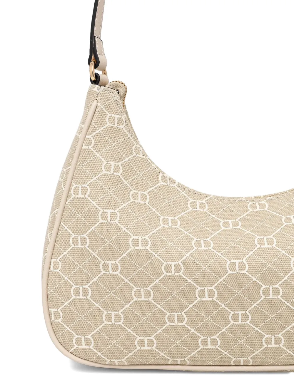 TWINSET Schoudertas met monogramprint Beige