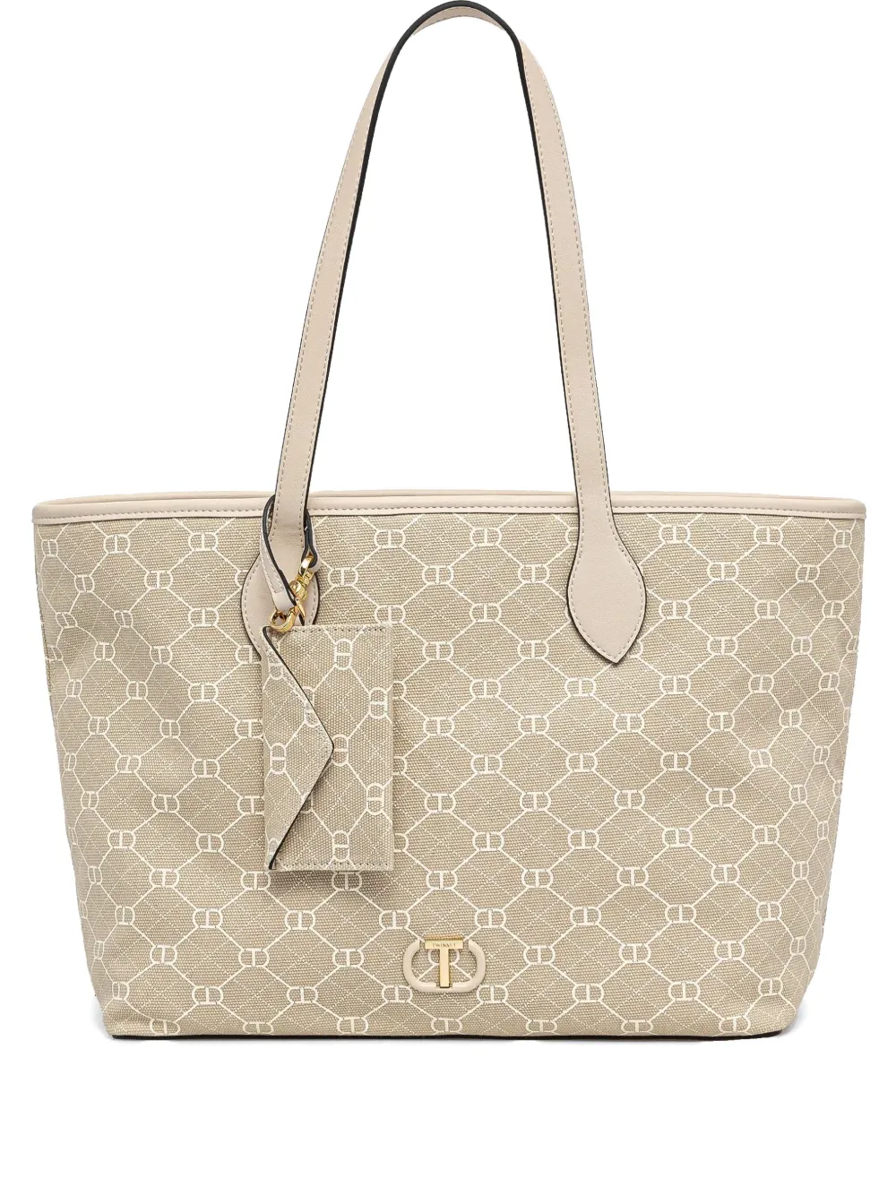 TWINSET monogram-print shoulder bag | Neutrals | Image 1