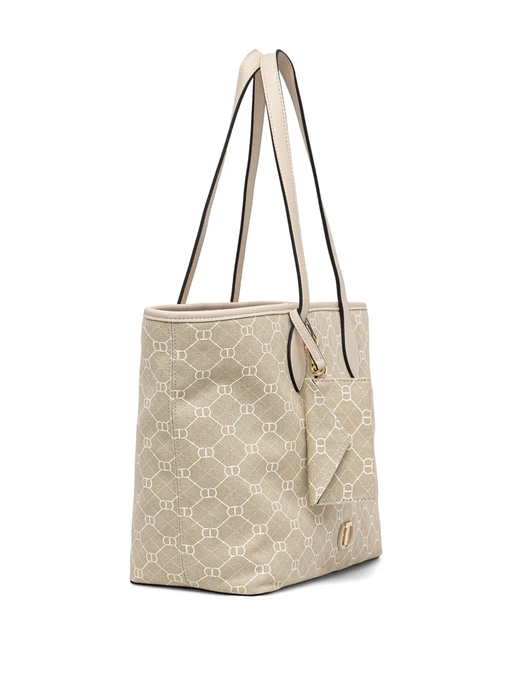 TWINSET Schoudertas met monogramprint Beige