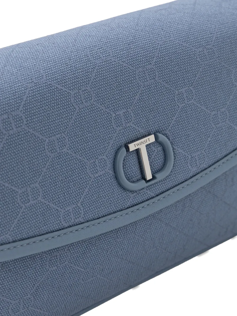 TWINSET Schoudertas met monogramprint Blauw