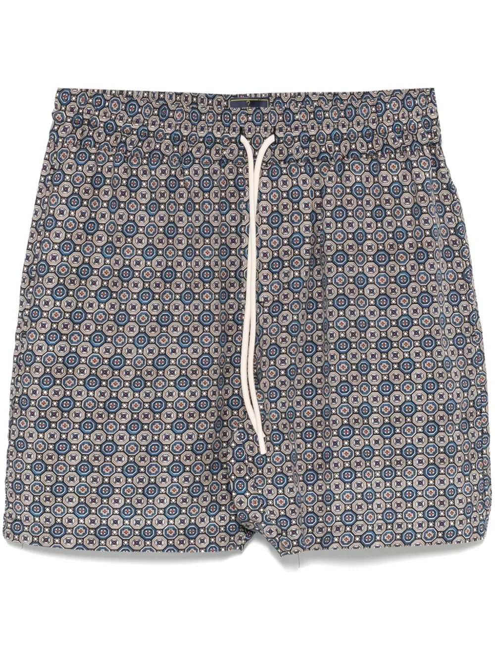 geometric-pattern shorts