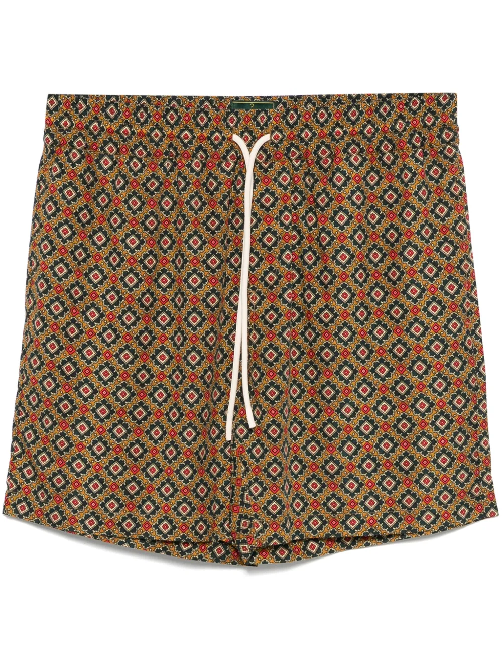 geometric-pattern shorts