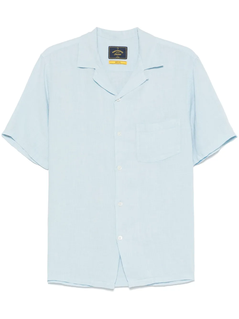 linen camp collar shirt