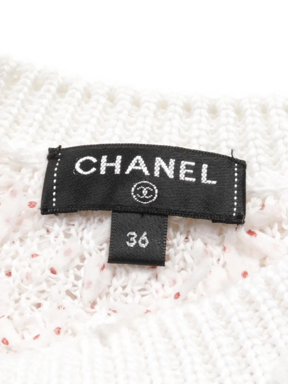Pre-owned Chanel 1986-1988 Polka-dot Jumper In White