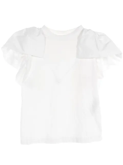 Alexander McQueen Pre-Owned 2010's 러플 티셔츠