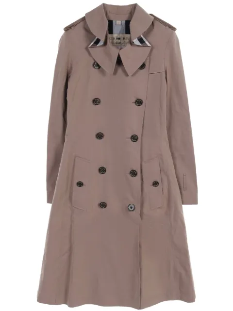 Burberry Pre-Owned 2000's 코튼 트렌치코트