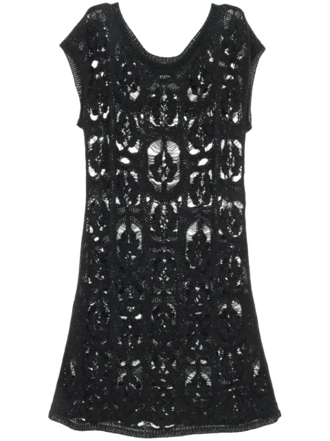 CHANEL Pre-Owned vestido tejido 1986-1988