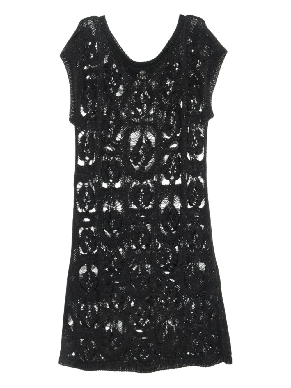 CHANEL Pre-Owned 1986-1988 knitted dress - Zwart