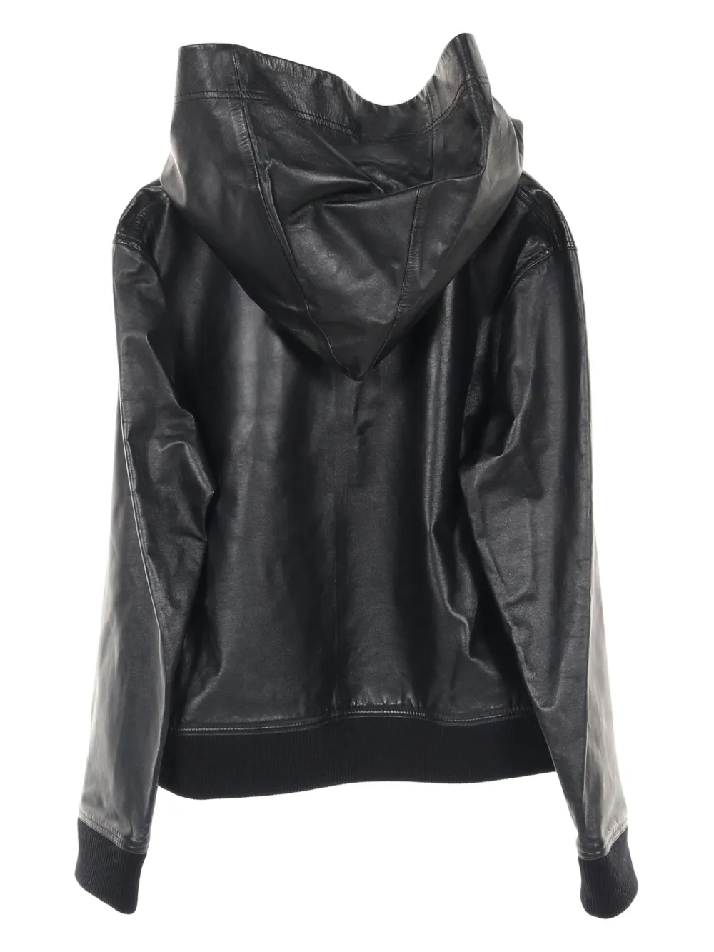 Burberry Pre-Owned 2000s leren hoodie - Zwart