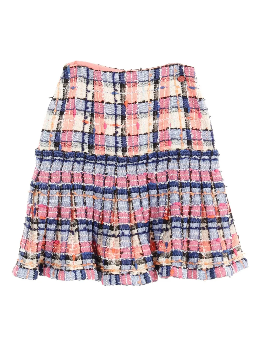 Pre-owned Chanel 1986-1988 Tweed Skirt Suit In Pink