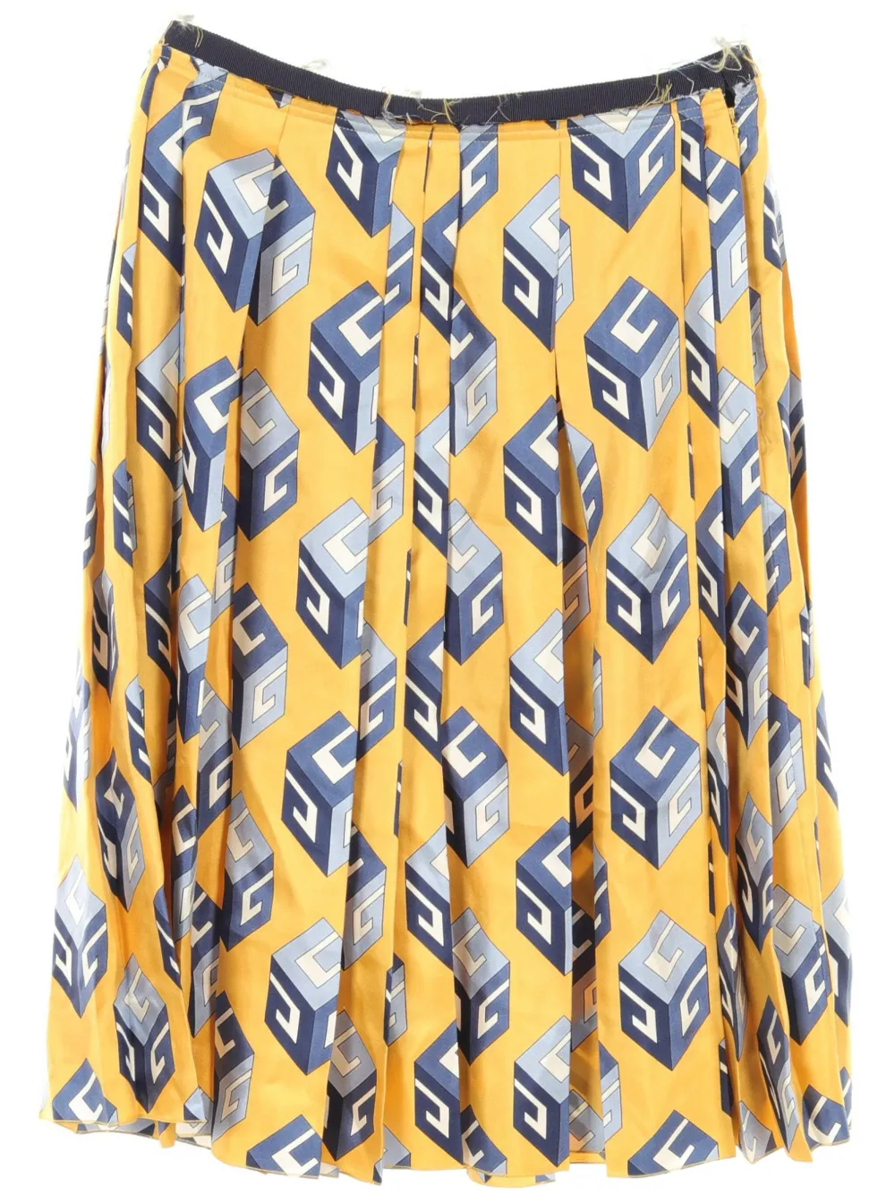 Gucci Pre-Owned 2000s patterned midi skirt | Yellow | Image 1