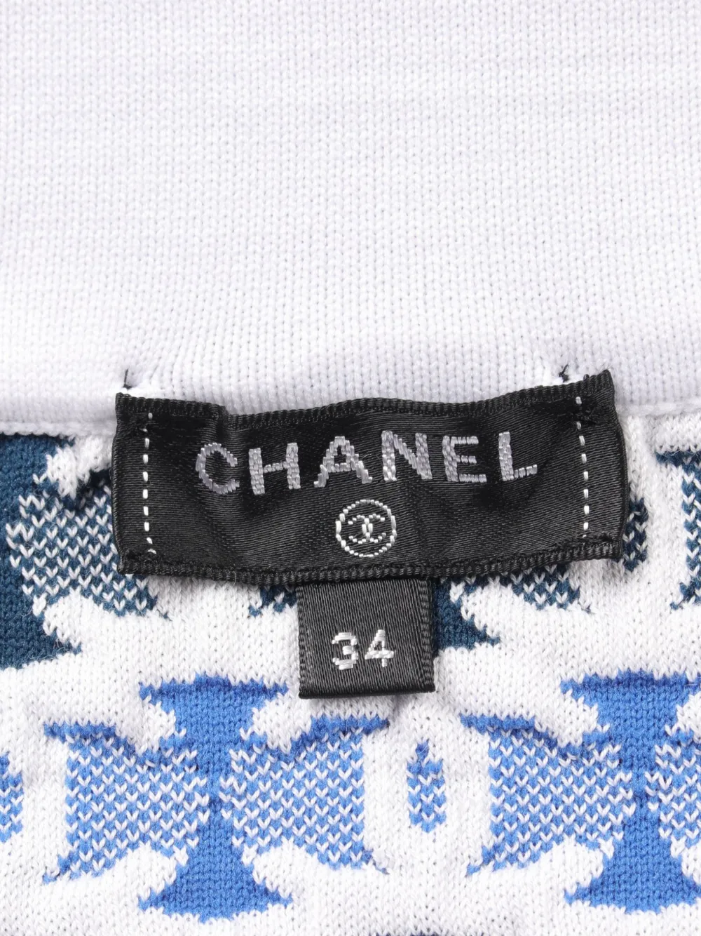 Pre-owned Chanel 1896-1988s Coco Mark Skirt In Blue