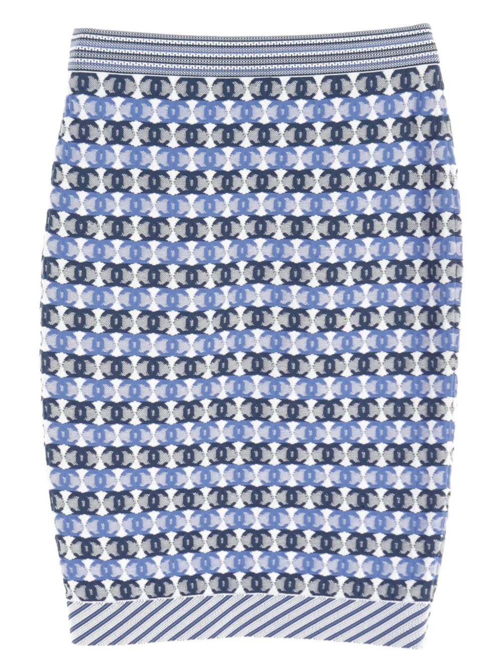 chanelpre-owned CHANEL Pre-Owned 1896-1988s Coco Mark rok - Blauw