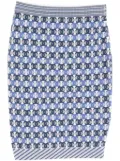 CHANEL Pre-Owned 1896-1988s Coco mark skirt - Blue