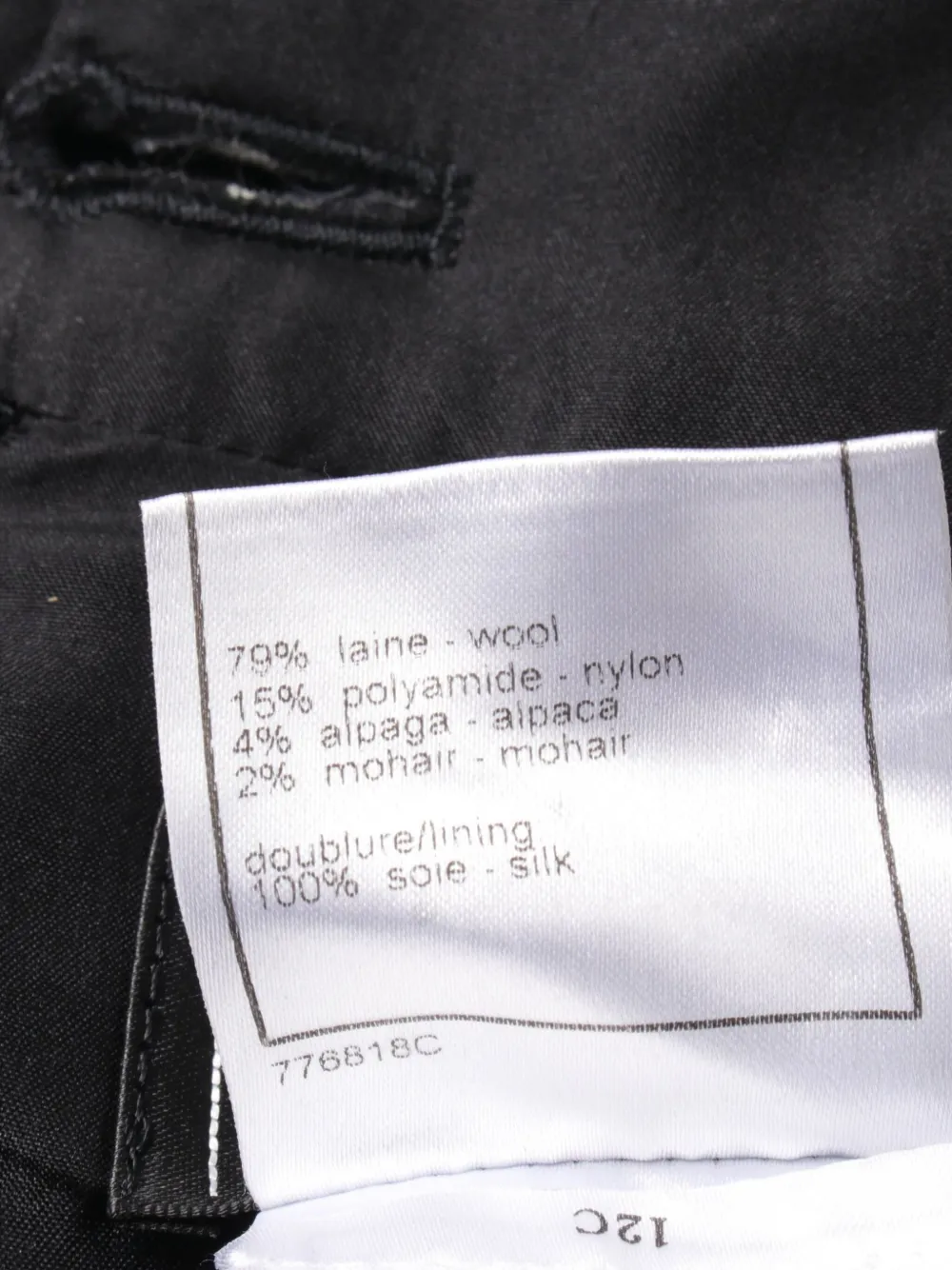 Pre-owned Chanel 1986-1988 Checked A-line Skirt In Black