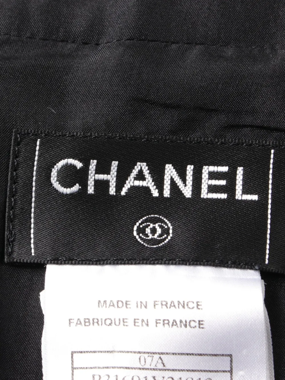 Pre-owned Chanel 1986-1988 Checked A-line Skirt In Black