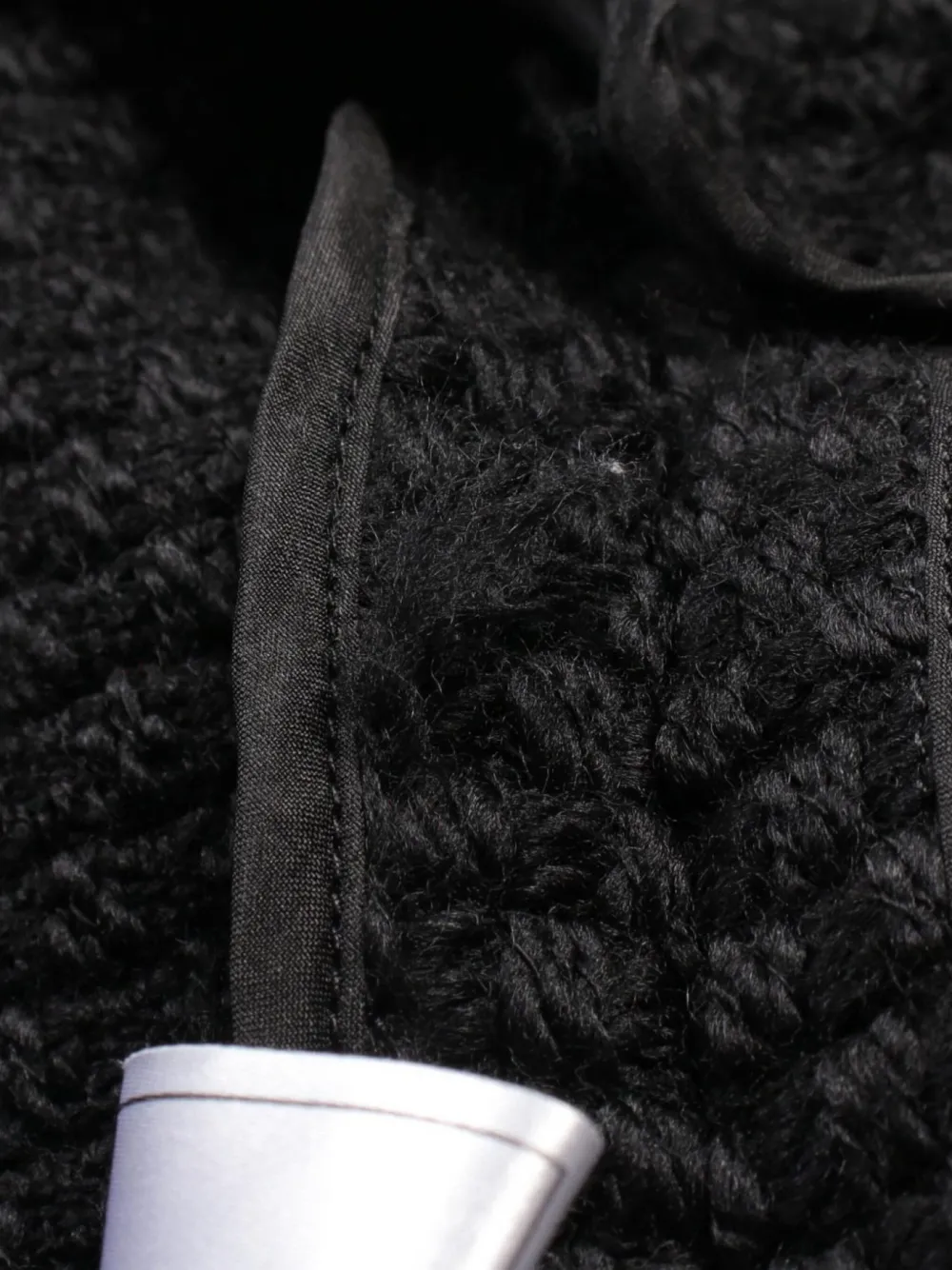 Pre-owned Chanel 1986-1988 Tweed Peacoat In Black