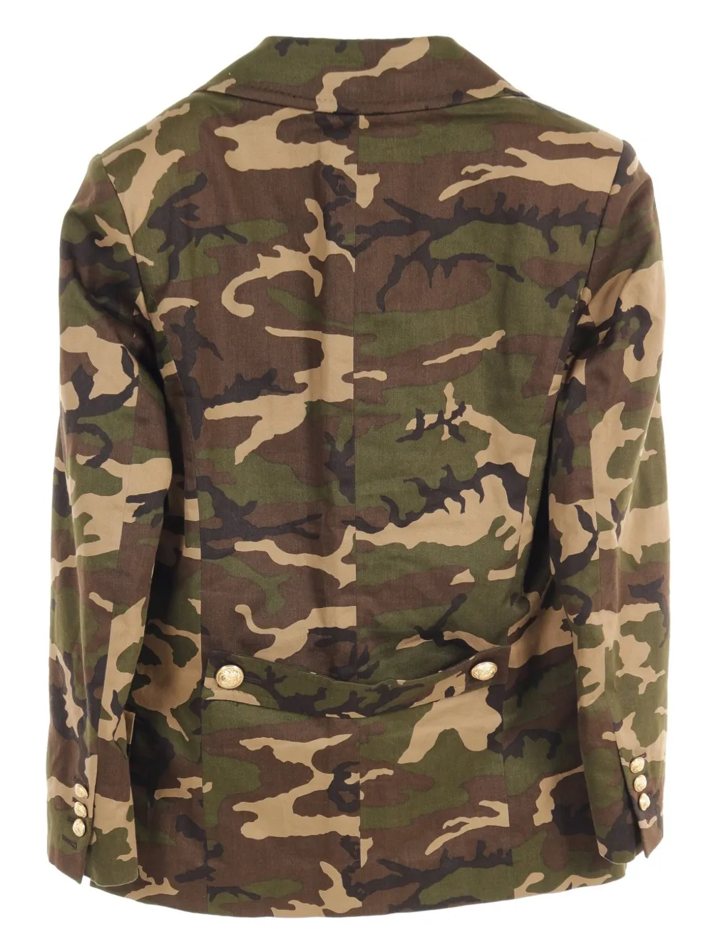 Balmain Pre-Owned 2010s katoenen jack met camouflageprint - Groen