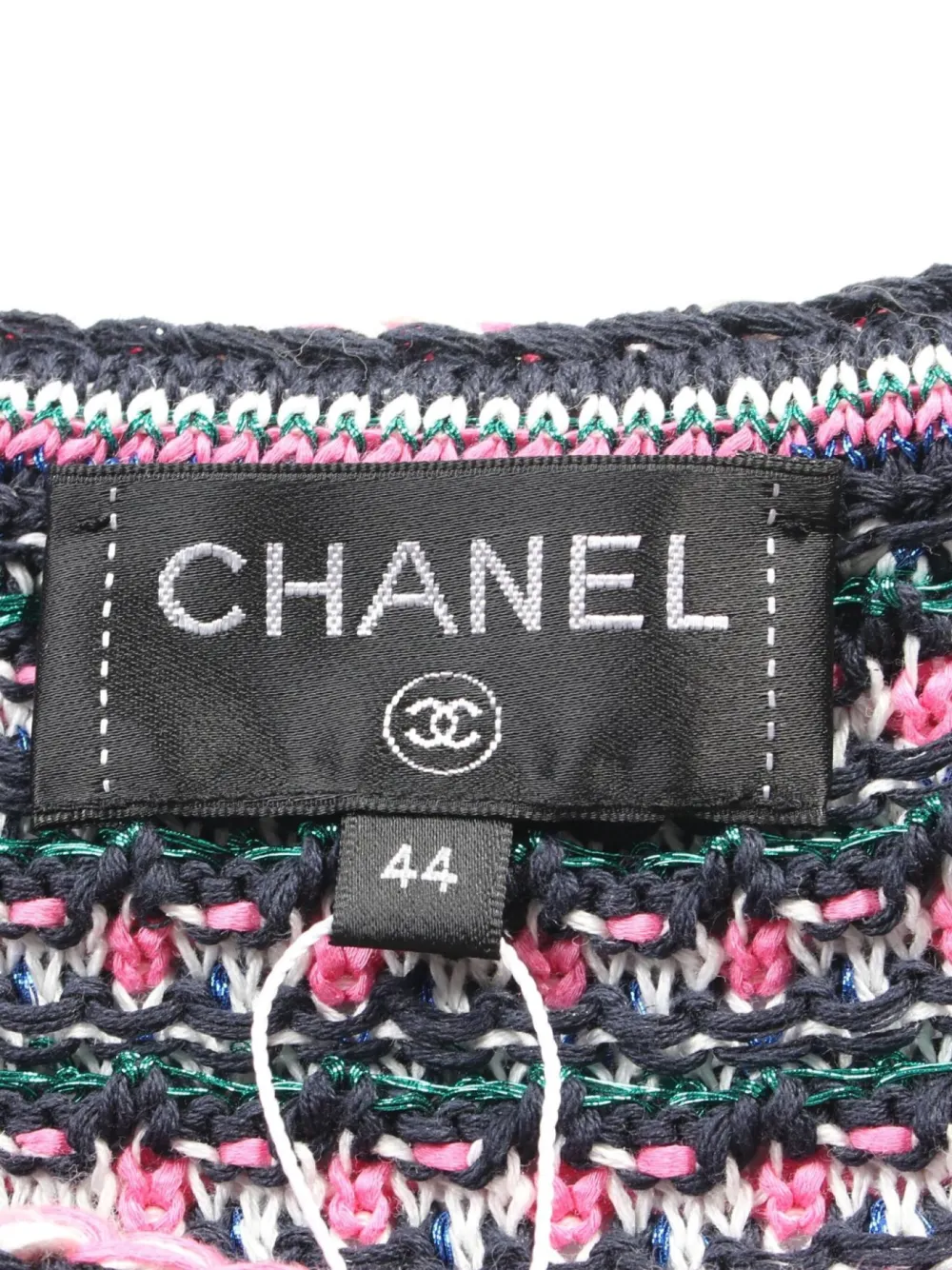 Pre-owned Chanel 1986-1988 Striped Mini Dress In Pink