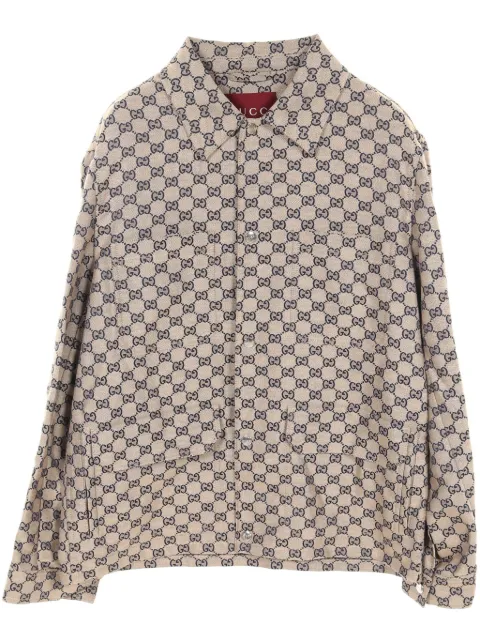 Gucci Pre-Owned 2010s GG Canvas shirt jacket
